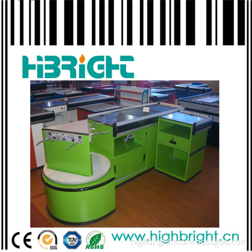 Supermarket Checkout Counter with Conveyor Belt